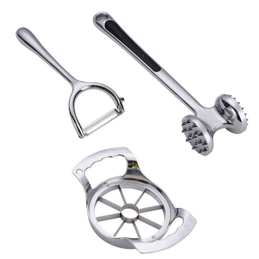 Lecluse Meat Hammer Apple Cutter Peeler Zinc Alloy Construction Meat Tenderizer