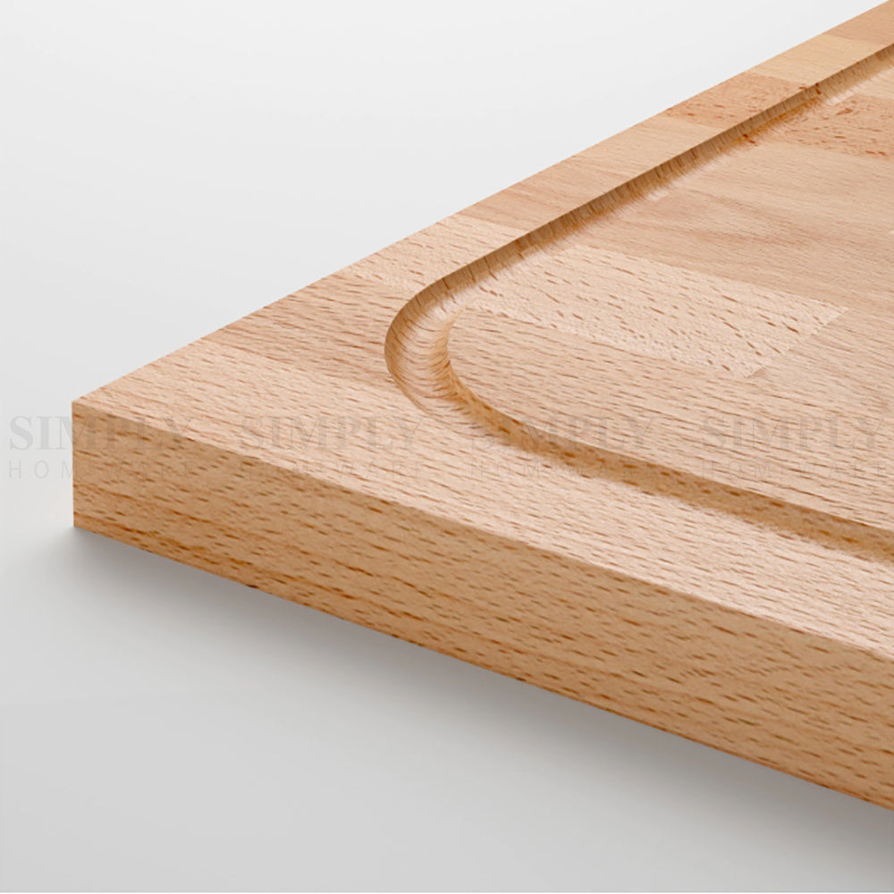 Bamboo Chopping Board Cutting Large Butchers Block Kitchen Chop Meat BPA Free - Simply Homeware