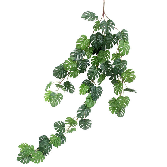 Landen Artificial Plants Fake Monstera Palm Leaves Real Touch Home Decoration