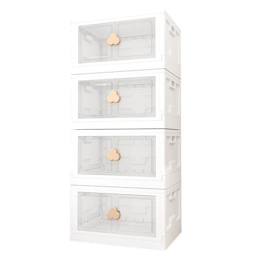 Truboo 95L-Large Baby Toys Storage Cabinet Collapsible Storage Box With Wheels Plastic Containers Storage Bins