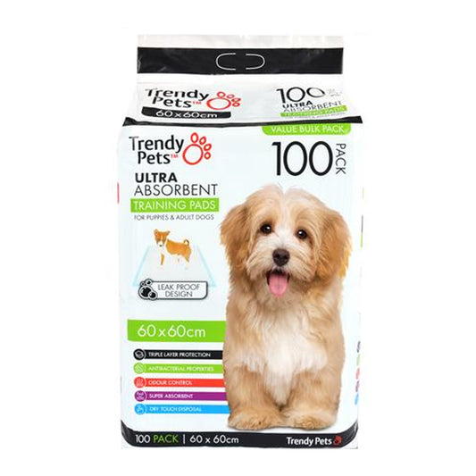 Puppy Training Pads Adult Dog Cat Bulk Large 60x60cm Absorbent White Leak Proof