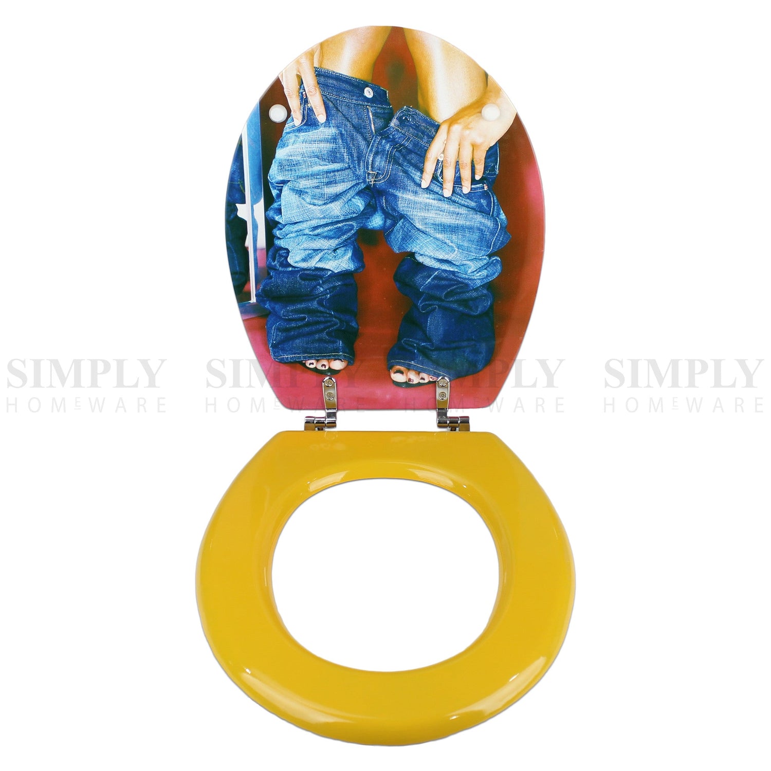Toilet Seat and Cover Lid Designer Hard Bathroom Covers WC Bath Seat Lids - Simply Homeware