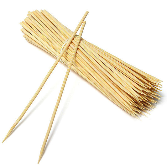 Bamboo Skewers 5mm Wooden Skewer BBQ Kebab Meat Bulk Cheap Stick Party - 25 30cm - Simply Homeware