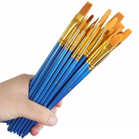 Lineguard Paint Brush Set Acrylic Art Oil Nylon Painting Brushes Bulk Fine Round