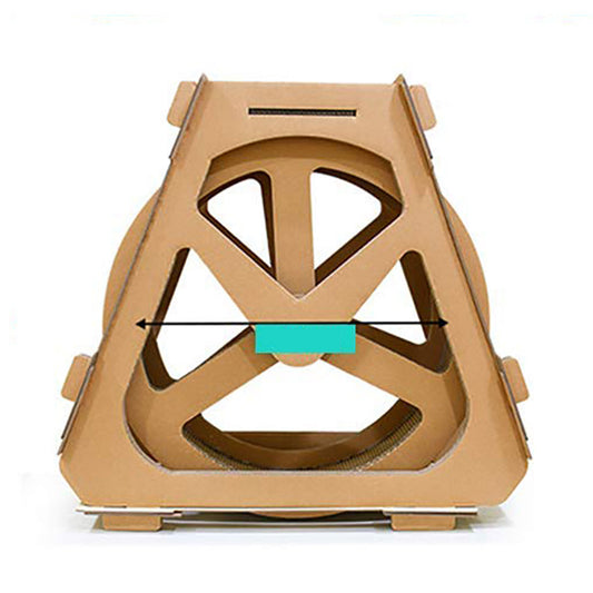 Pipers Cat Exercise Wheel Treadmill Cardboard Playing Scratching Post Play House