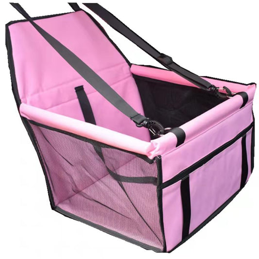 Pet Car Seat Booster Dog Cat Foldable Enclosure Secure Carrier Basket Travel