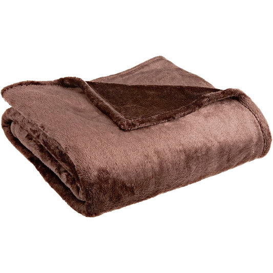 Blanket Throw Rug Fleece Bed Faux Fur Mink Large Plush Red Grey Blue Black Pink
