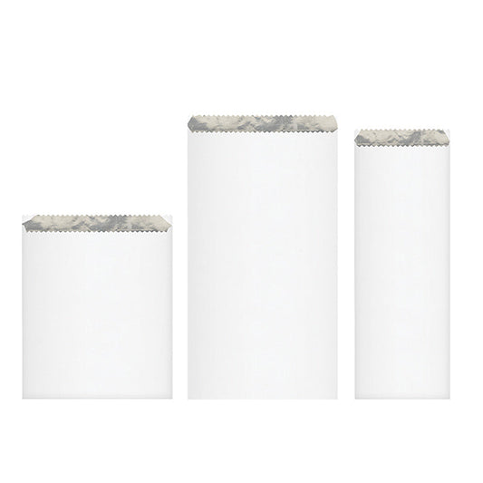 250x Foil Lined Paper Bags Long Kebab Large Chicken Metal Heat Bulk Take Away