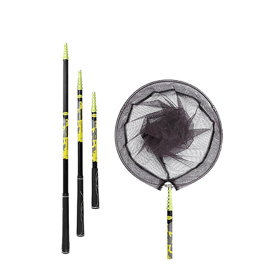 Crocox Fishing Net Telescopic Landing Mesh Carbon Folding Dip Gill Pole Portable