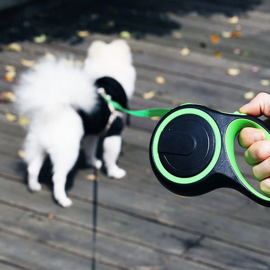 Pipers Retractable Dog Leash Automatic Break & Lock One Button Heavy 20kg 50kg