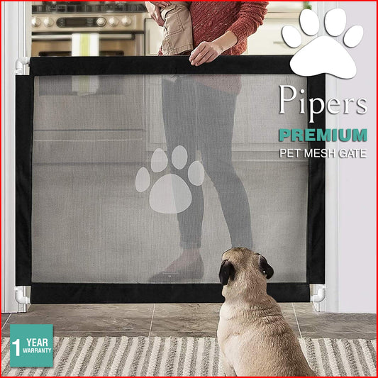 Pipers Pet Mesh Gate Dog Cat Enclosure Baby Guard Safety Barrier