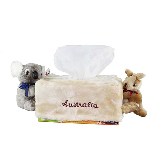 2x Australian Souvenirs Tissue Box Cover Kangaroo Koala Holder Aussie Gift Car