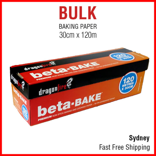 Baking Paper Roll Cooking Non Stick Beta Bake Vegetable Parchment 30cm x 120m