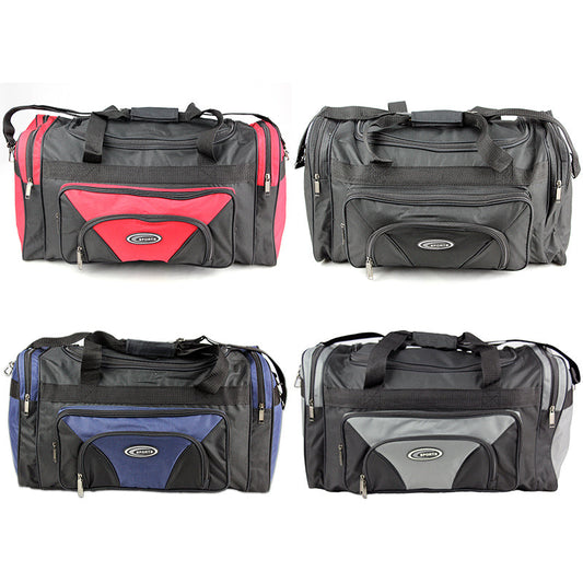 Sports Duffle Bag Canvas Duffel Gym Black Red Blue Grey Small Large Mens Travel