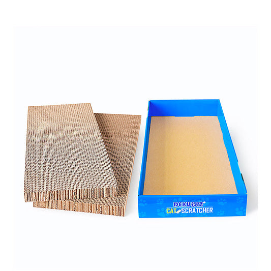 Pipers Cat Scratcher Board Corrugated Cardboard Pad Pet Kitten Furniture Toys