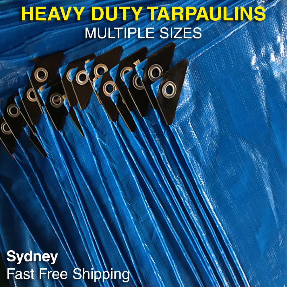 Heavy Duty Tarps Tarpaulin Camping Poly Cover Waterproof Caravan Truck Ute UV