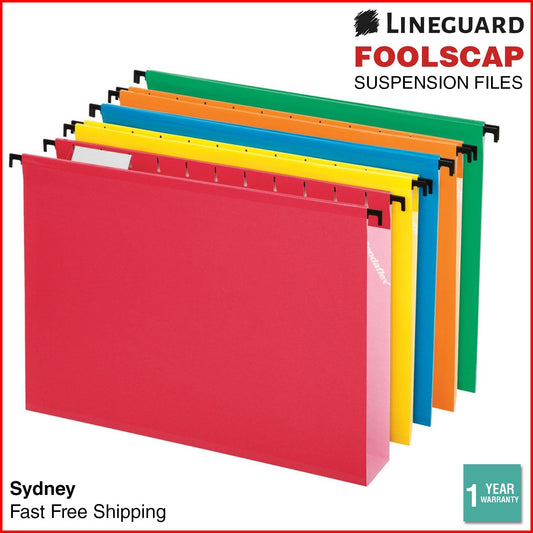 25x Suspension Files Filing Cabinet Divider Foolscap Hanging Files Folders Tabs