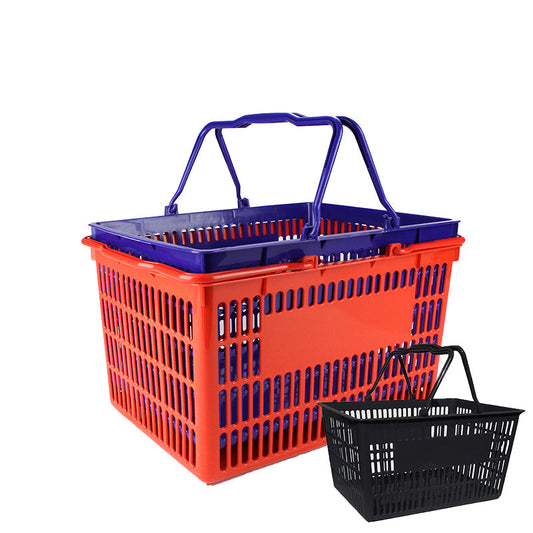 Plastic Shopping Baskets Basket Hand Business Supermarket Store Shop Bulk