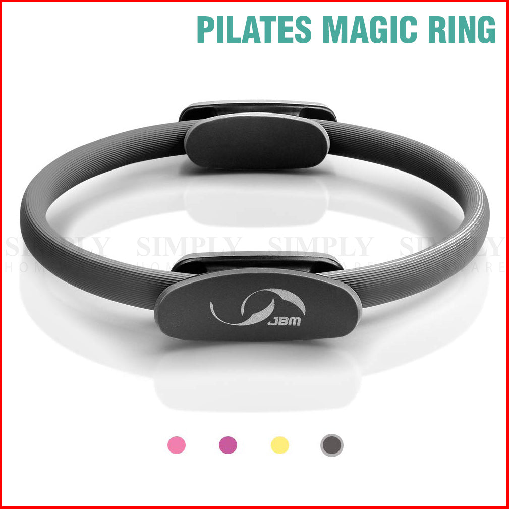Pilates Ring Exercise Resistance Yoga Gym Rings Fitness Magic Circle Grip 37cm - Simply Homeware