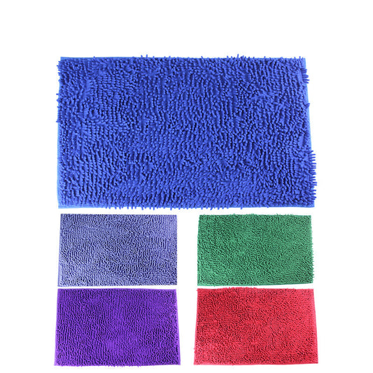 Microfibre Bath Mat Non Slip Rug Bathmat Toilet Shower Bathroom Shaggy Soft Anti