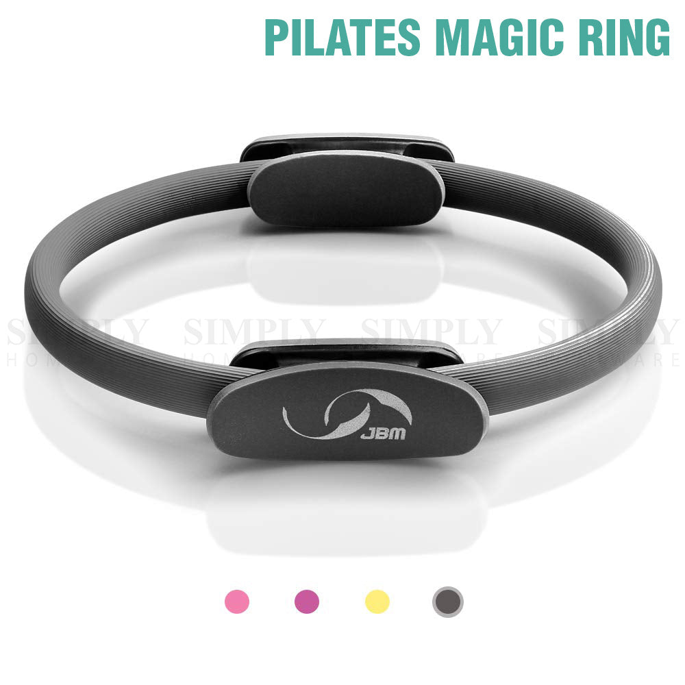 Pilates Ring Exercise Resistance Yoga Gym Rings Fitness Magic Circle Grip 37cm - Simply Homeware