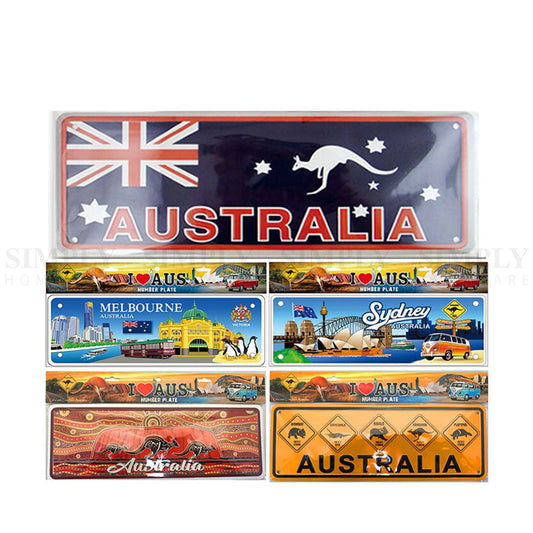 Souvenir Australian Souvenirs Car Number Plate Novelty Metal Bulk Aussie Gift
