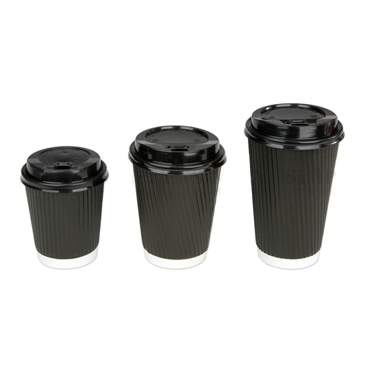 Disposable Coffee Cups 8oz 12oz 16oz Takeaway Paper Triple Wall Take Away Bulk