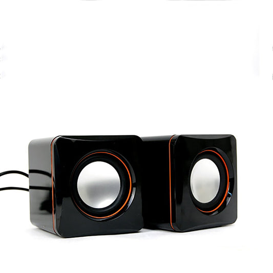 2x Kartech Mini Computer Speakers USB 2.0 Multimedia Music Stereo Desktop Sound