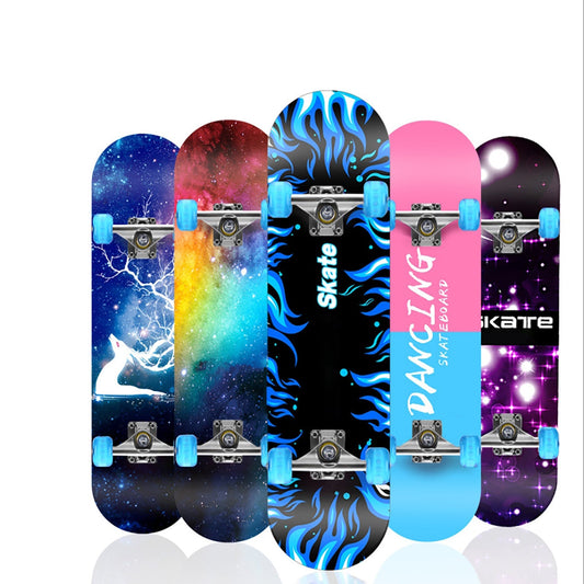 Crocox Kids Adult Skateboard Complete Set Up-Beginner to Pro Boards Outdoor