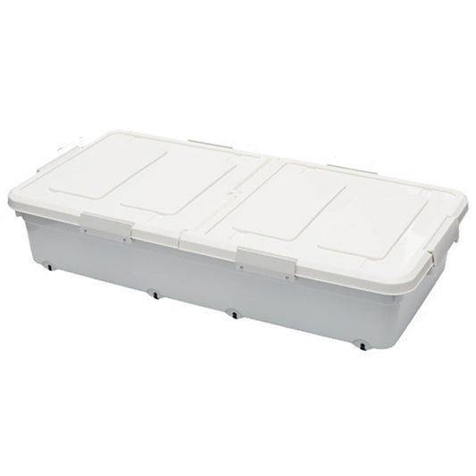 Lecluse Bed Bottom Storage Box Under-Bed Case Container Organizer Pully Wheel PP