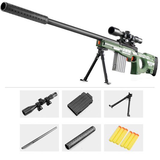 Truboo Blaster Toy Gun Soft Foam Bullet Boys Girls Shooting Set Military Model