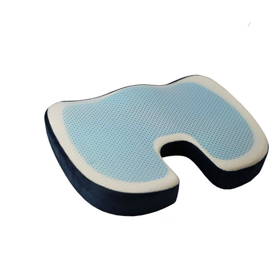Lecluse Gel Seat Cushion Memory Foam Back Support Cooling Seat Non-Slip Soft