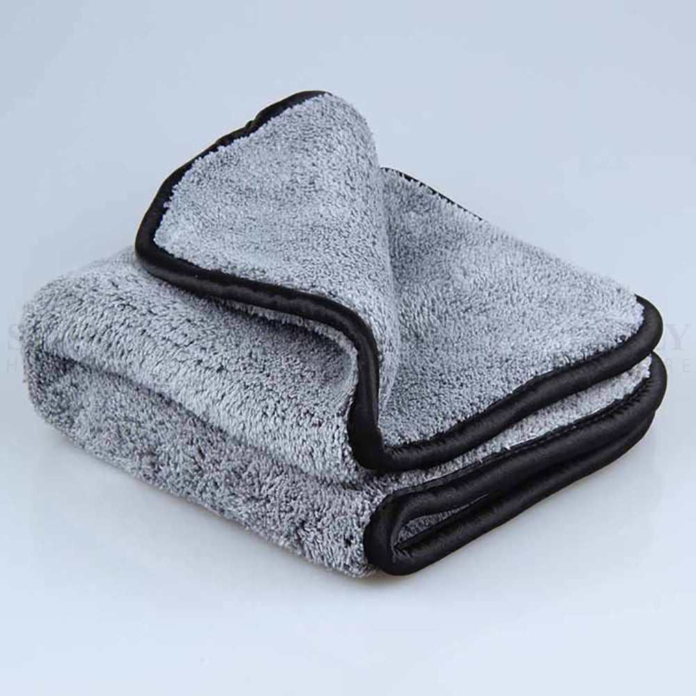 2x 1000GSM Microfibre Car Drying Towel Cleaning Cloth Microfiber Glass 62x30cm - Simply Homeware