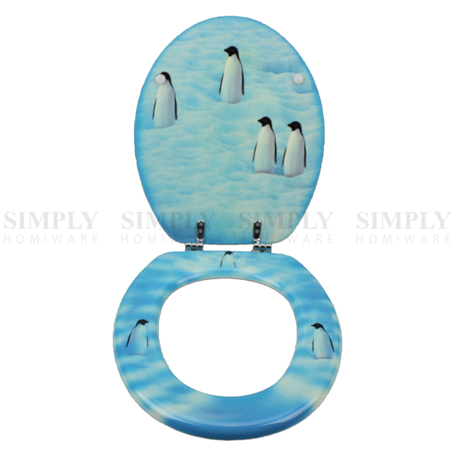 Toilet Seat and Cover Lid Designer Hard Bathroom Covers WC Bath Seat Lids - Simply Homeware