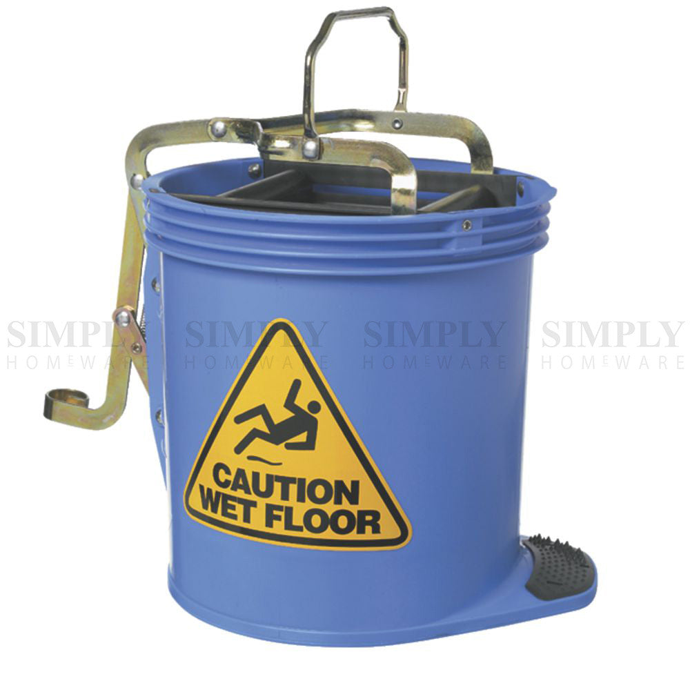 Mop Bucket Wringer Buckets 16L Heavy Duty Commercial Cleaning Supplies Home - Simply Homeware